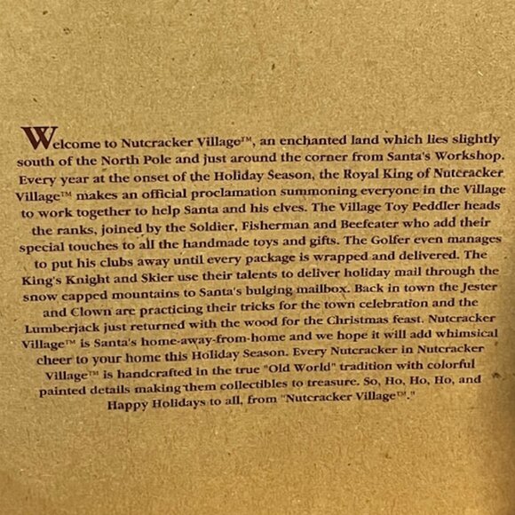 1998 Nutcracker Village Old World Jolly Santa Nutcracker with List Toys - Picture 10 of 13